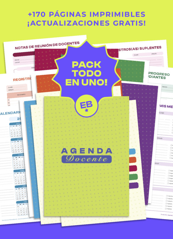AGENDA DOCENTE *pack completo*